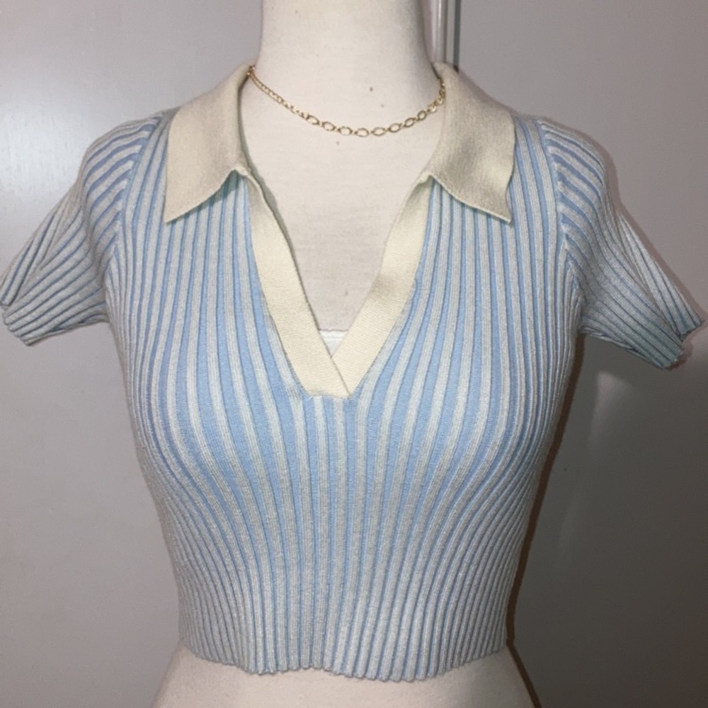 Baby blue polo